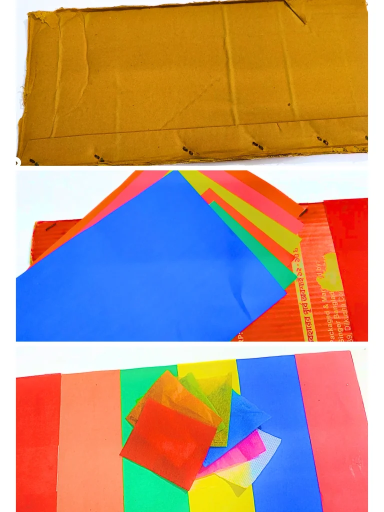 DIY popsicle color sorting pockets supplies