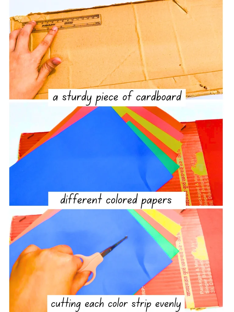 how to make DIY popsicle color sorting pockets